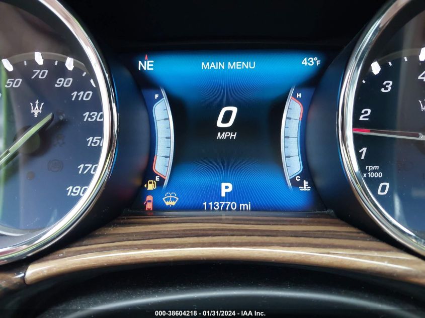2017 MASERATI QUATTROPORTE S Q4 GRANLUSSO ZAM56RRL4H1257069