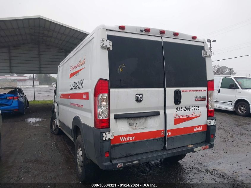 2017 RAM PROMASTER 1500 LOW ROOF 136 WB - 3C6TRVAG4HE518800