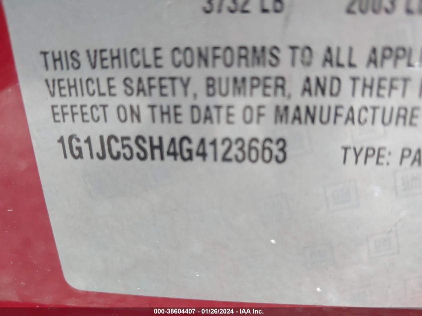 2016 CHEVROLET SONIC LT - 1G1JC5SH4G4123663