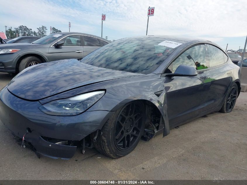 2021 TESLA MODEL 3 STANDARD RANGE PLUS REAR-WHEEL DRIVE - 5YJ3E1EA1MF052167