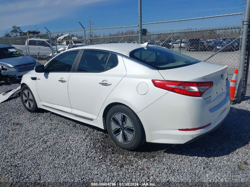 2013 KIA OPTIMA HYBRID LX - KNAGM4AD2D5053946