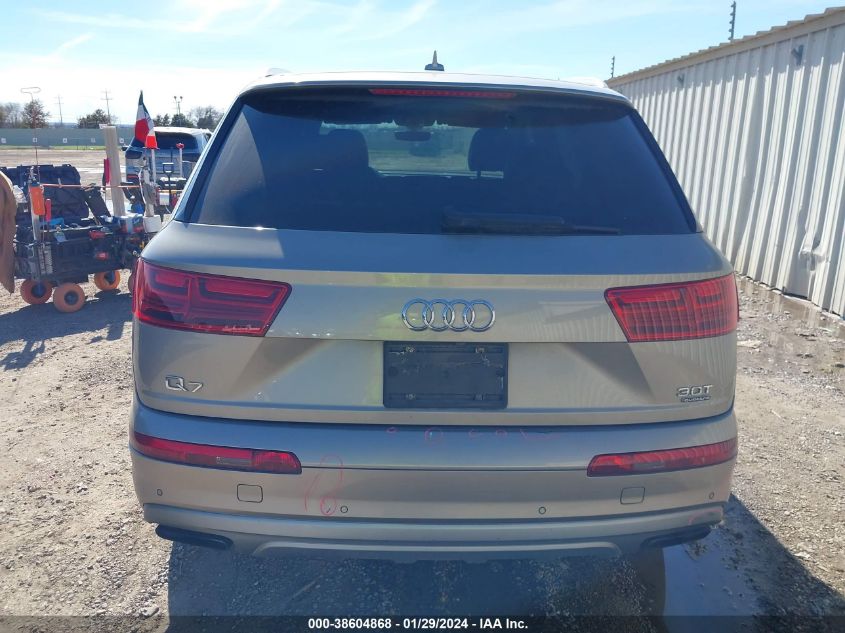 2017 AUDI Q7 3.0T PREMIUM - WA1LABF77HD012932