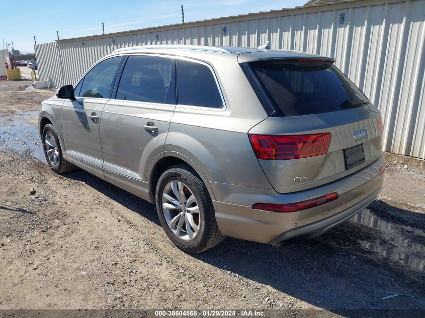 2017 AUDI Q7 3.0T PREMIUM - WA1LABF77HD012932