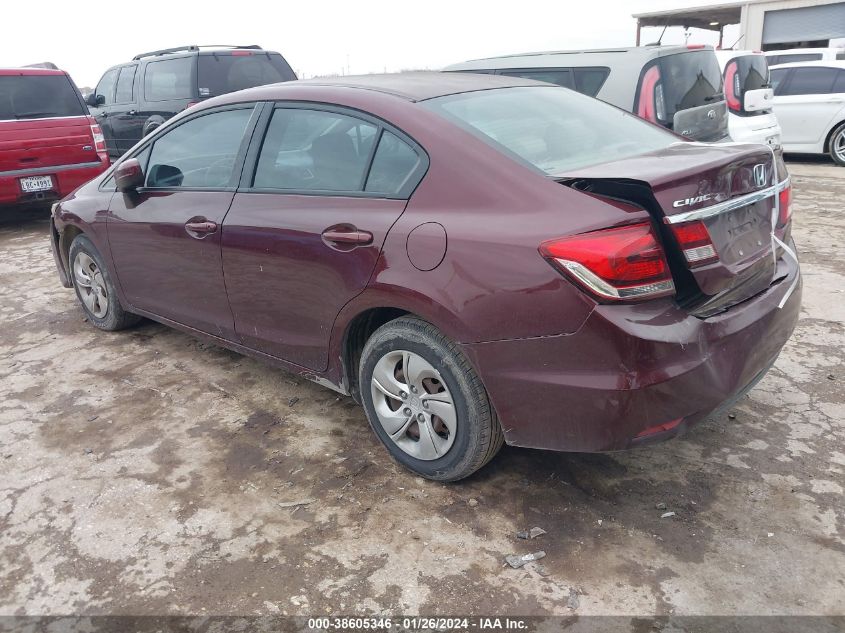 2015 HONDA CIVIC LX - 2HGFB2F57FH545329
