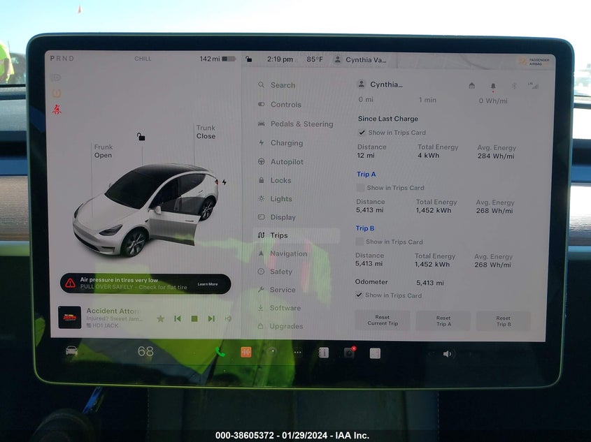 VIN 7SAYGDEE4PA104240 2023 TESLA MODEL Y AWD/LONG RANGE DUAL MOTOR ALL-WHEEL DRIVE