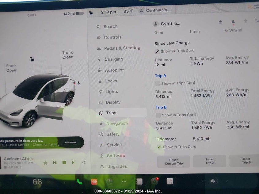 VIN 7SAYGDEE4PA104240 2023 TESLA MODEL Y AWD/LONG RANGE DUAL MOTOR ALL-WHEEL DRIVE