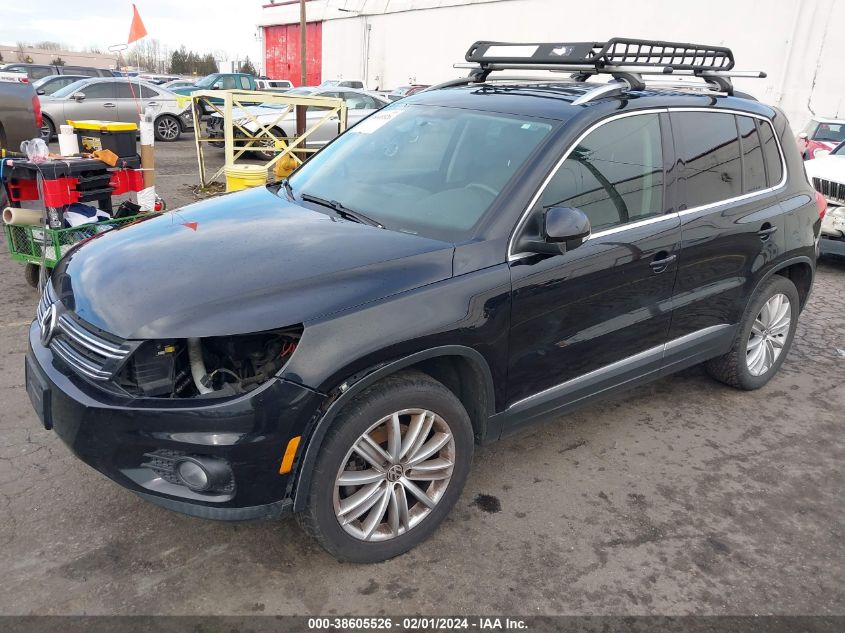 2013 VOLKSWAGEN TIGUAN SE - WVGBV3AX8DW577865