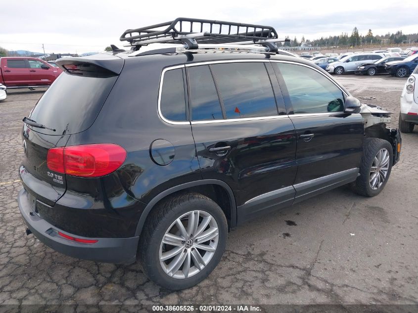 2013 VOLKSWAGEN TIGUAN SE - WVGBV3AX8DW577865