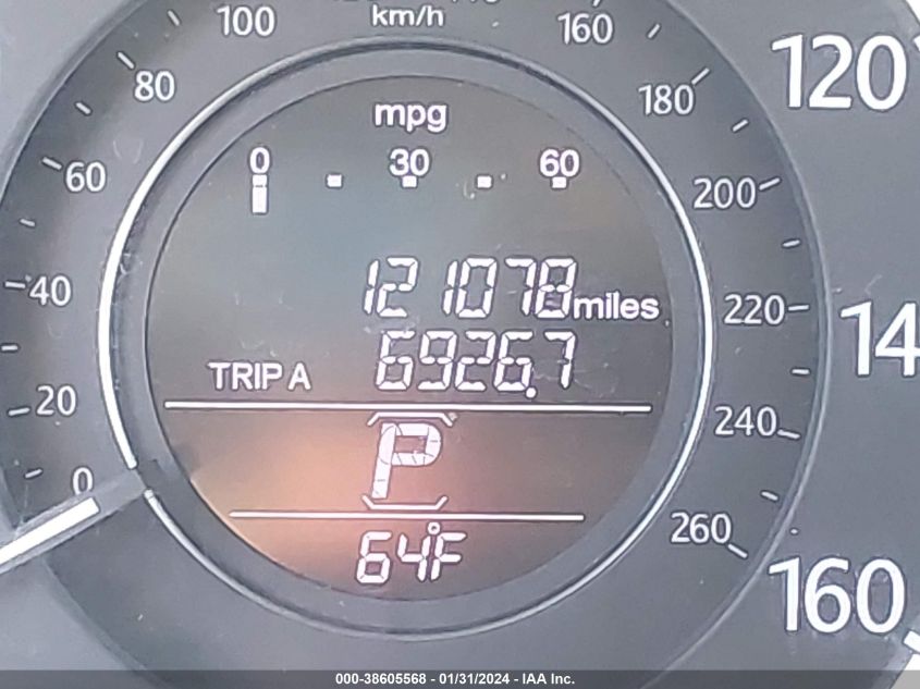 2015 HONDA ACCORD EX-L V-6 - 1HGCR3F88FA009793