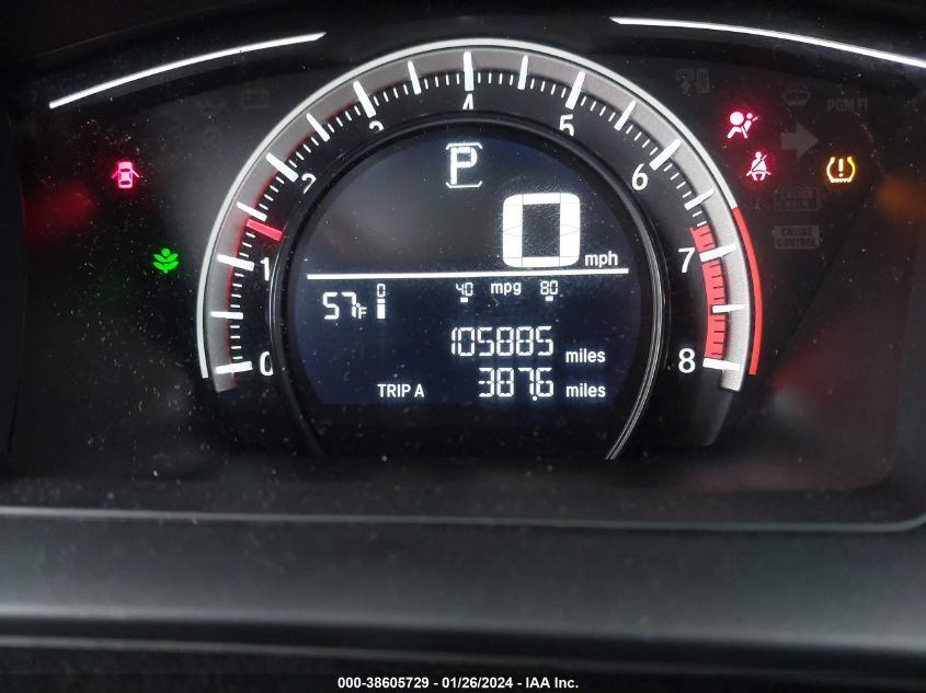 2017 HONDA CIVIC LX - 19XFC2F57HE015727