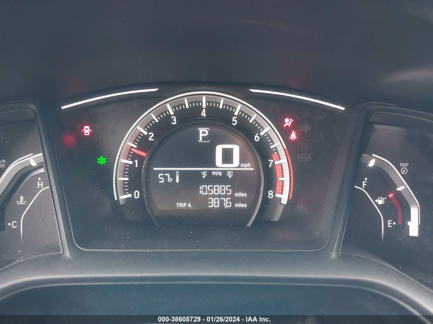 2017 HONDA CIVIC LX - 19XFC2F57HE015727