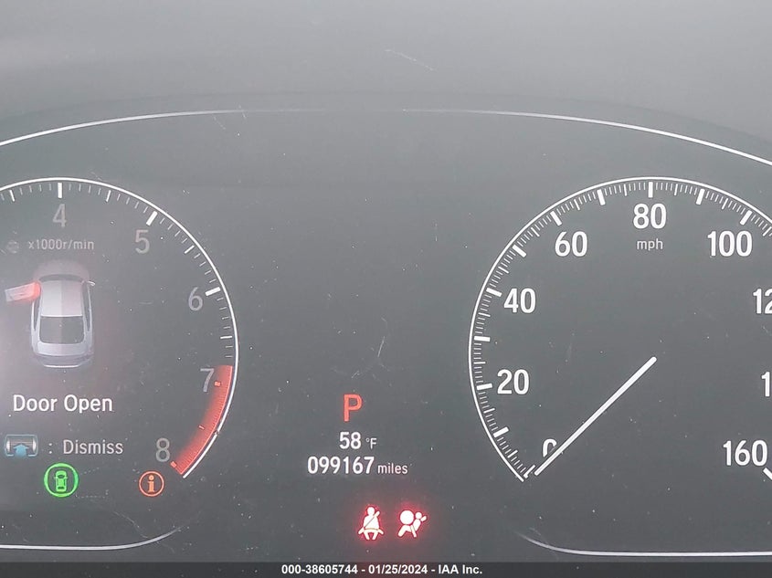 VIN 1HGCV2F91KA022684 2019 HONDA ACCORD TOURING