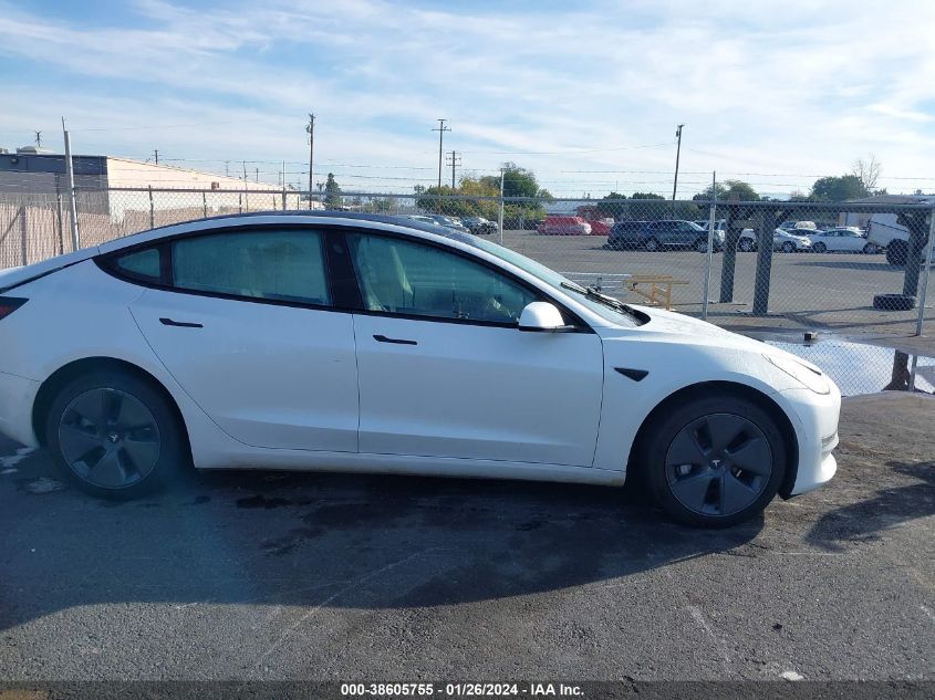2022 TESLA MODEL 3 - 5YJ3E1EA2NF170407