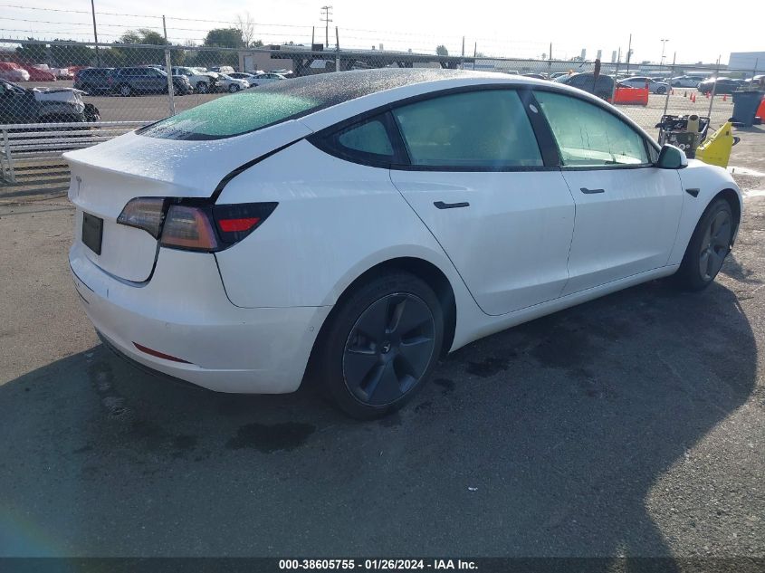 2022 TESLA MODEL 3 - 5YJ3E1EA2NF170407