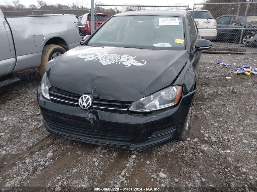 2016 VOLKSWAGEN GOLF TSI S 4-DOOR - 3VW217AU8GM056255