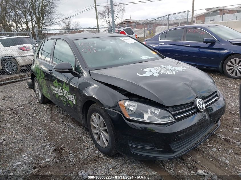 2016 VOLKSWAGEN GOLF TSI S 4-DOOR - 3VW217AU8GM056255