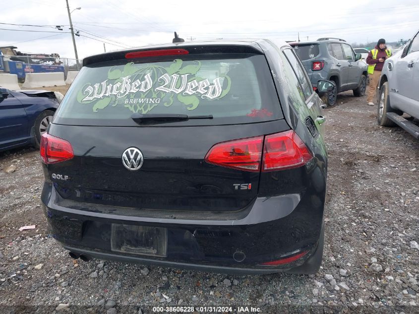 2016 VOLKSWAGEN GOLF TSI S 4-DOOR - 3VW217AU8GM056255