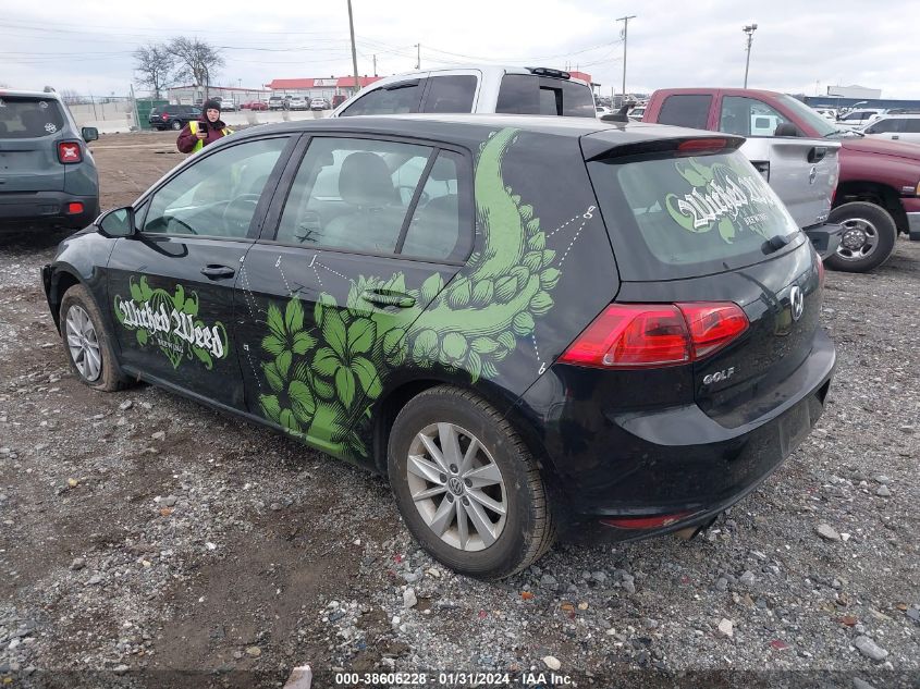 2016 VOLKSWAGEN GOLF TSI S 4-DOOR - 3VW217AU8GM056255