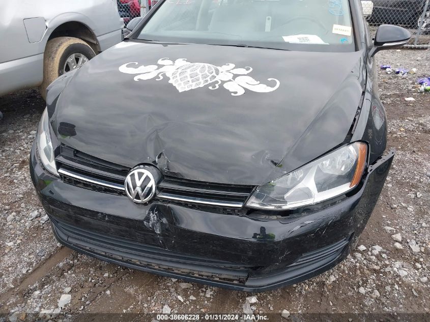 2016 VOLKSWAGEN GOLF TSI S 4-DOOR - 3VW217AU8GM056255