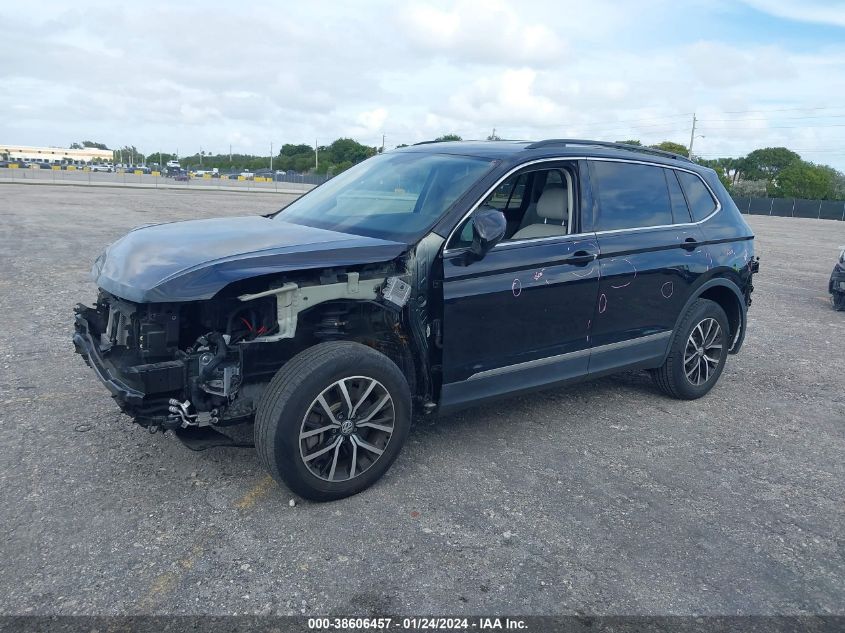 VIN 3VV3B7AX3MM070186 2021 VOLKSWAGEN TIGUAN 2.0T SE/2.0T SE R-LINE BLACK/2.0T SEL
