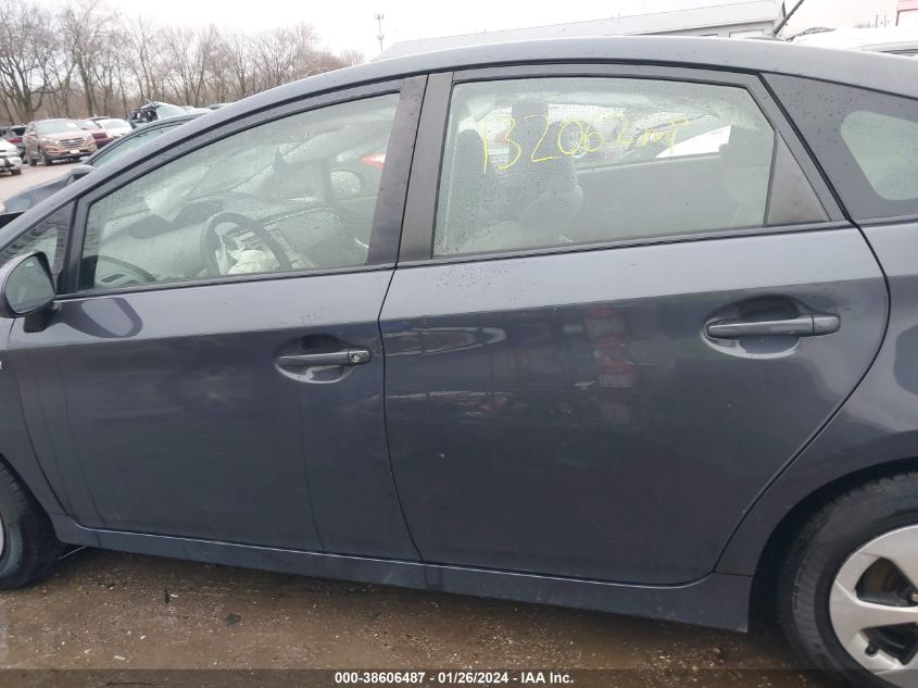 2015 TOYOTA PRIUS THREE - JTDKN3DU6F0440080