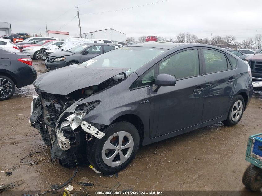2015 TOYOTA PRIUS THREE - JTDKN3DU6F0440080