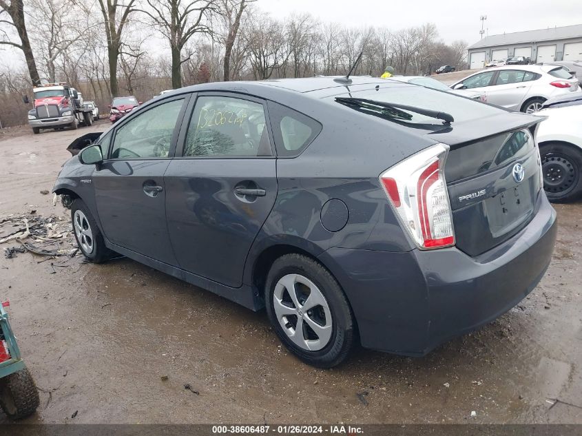 2015 TOYOTA PRIUS THREE - JTDKN3DU6F0440080