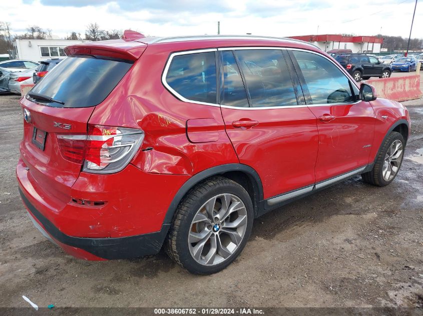 2017 BMW X3 XDRIVE28I - 5UXWX9C37H0W70929