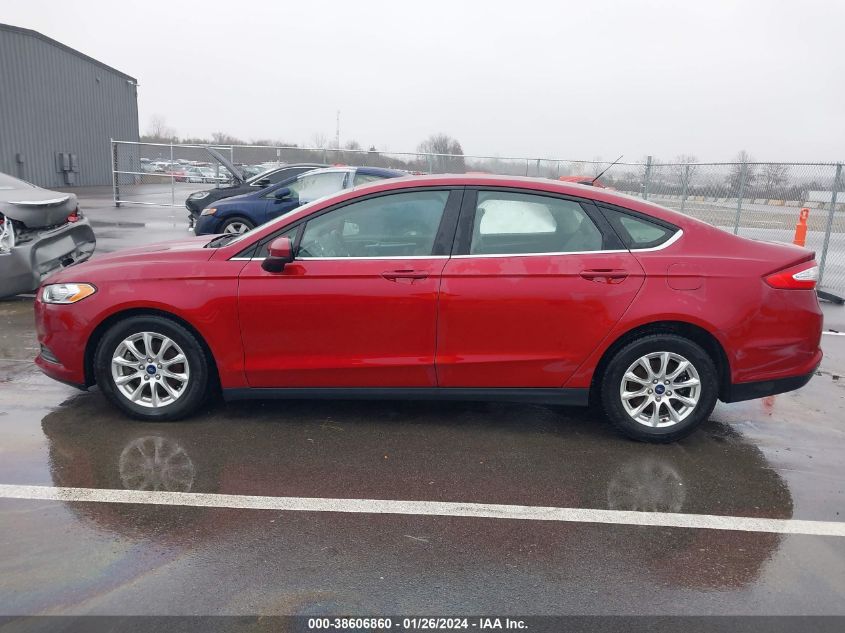 2016 FORD FUSION S - 3FA6P0G72GR313852