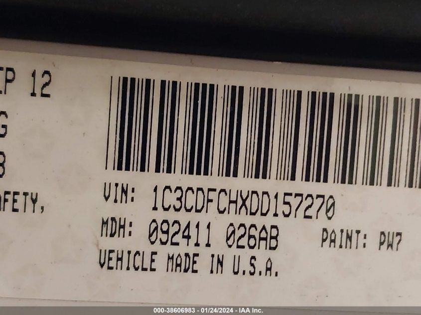 2013 DODGE DART LIMITED/GT - 1C3CDFCHXDD157270