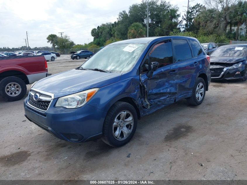 2014 SUBARU FORESTER 2.5I - JF2SJAAC1EH465028