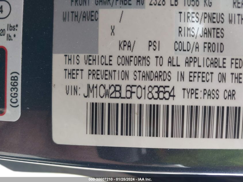 2015 MAZDA MAZDA5 SPORT - JM1CW2BL6F0183654