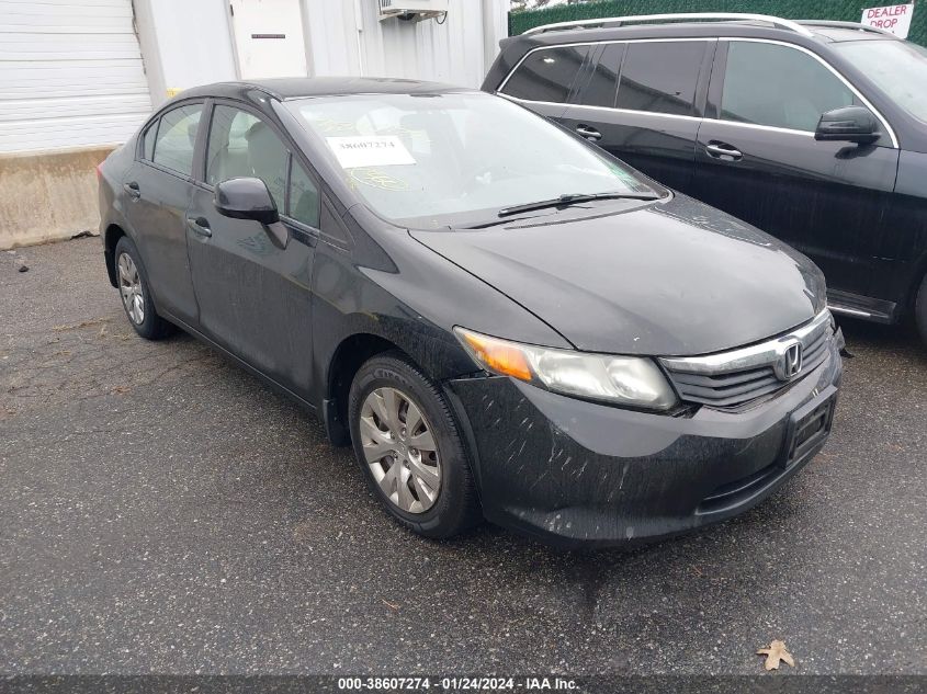 19XFB2F54CE346423 | 2012 HONDA CIVIC