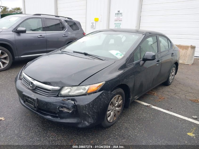 19XFB2F54CE346423 | 2012 HONDA CIVIC