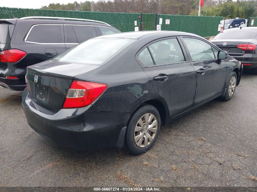 19XFB2F54CE346423 | 2012 HONDA CIVIC