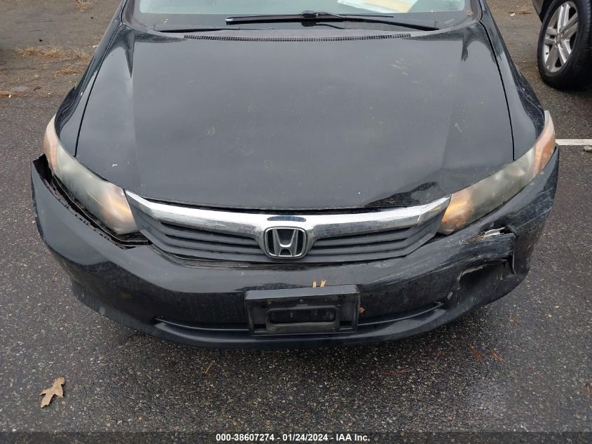 19XFB2F54CE346423 | 2012 HONDA CIVIC