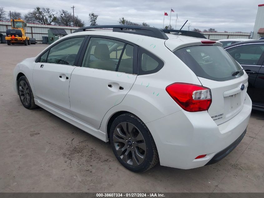 2015 SUBARU IMPREZA 2.0I SPORT PREMIUM - JF1GPAT61FG299181