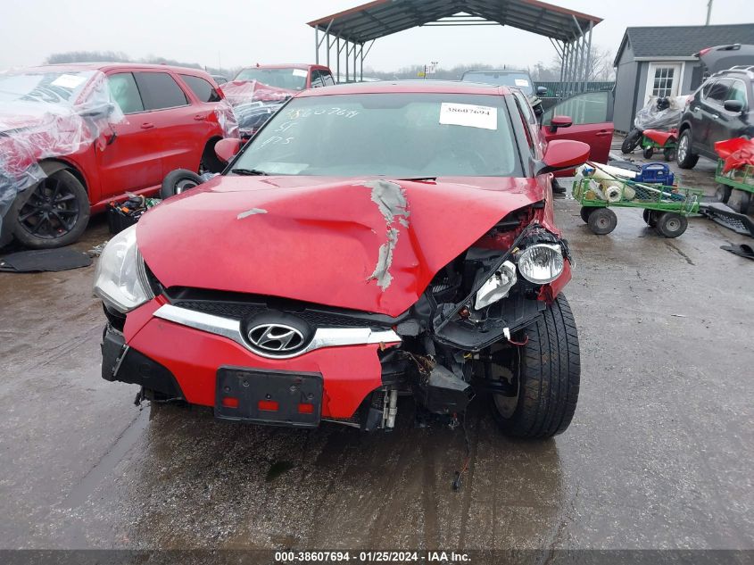 2014 HYUNDAI VELOSTER BASE W/RED - KMHTC6AD0EU216032