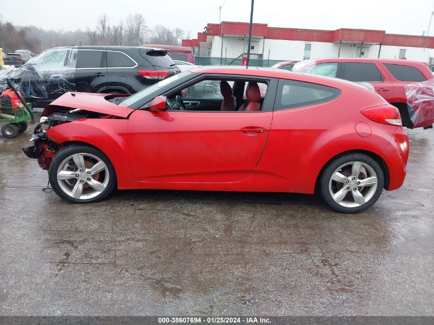 2014 HYUNDAI VELOSTER BASE W/RED - KMHTC6AD0EU216032