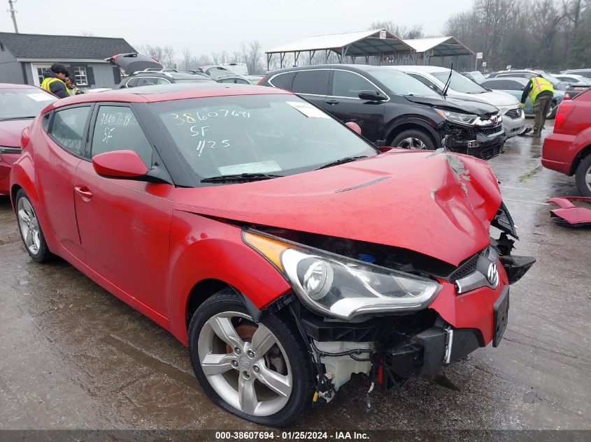 2014 HYUNDAI VELOSTER BASE W/RED - KMHTC6AD0EU216032