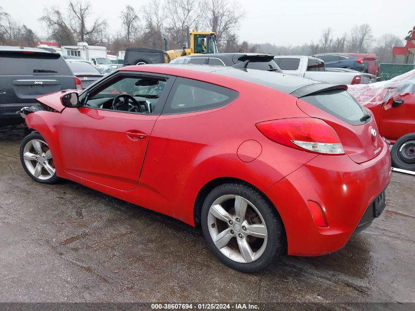 2014 HYUNDAI VELOSTER BASE W/RED - KMHTC6AD0EU216032