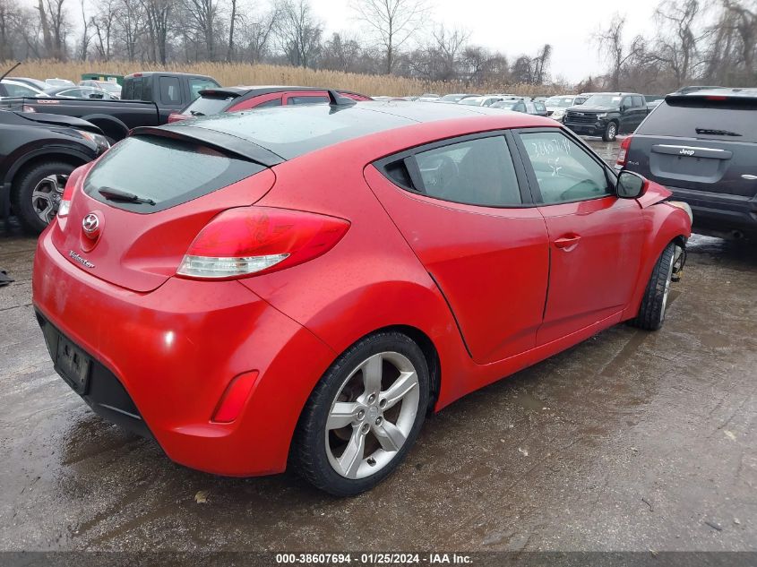 2014 HYUNDAI VELOSTER BASE W/RED - KMHTC6AD0EU216032