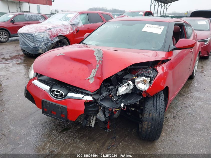2014 HYUNDAI VELOSTER BASE W/RED - KMHTC6AD0EU216032
