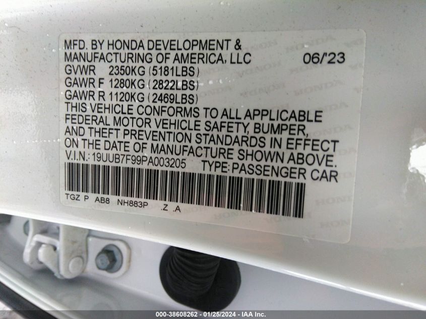 2023 ACURA TLX TYPE S - 19UUB7F99PA003205