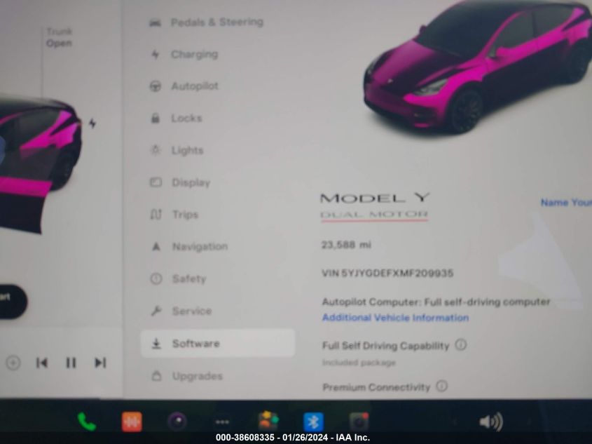 2021 TESLA MODEL Y - 5YJYGDEFXMF209935