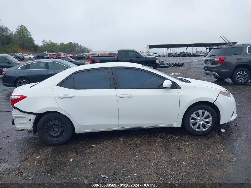 2014 TOYOTA COROLLA L/LE/LE PLS/PRM/S/S PLS - 2T1BURHE9EC089386