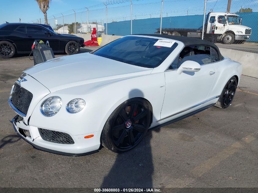 2014 BENTLEY CONTINENTAL GTC V8 S - SCBGH3ZA5EC095524