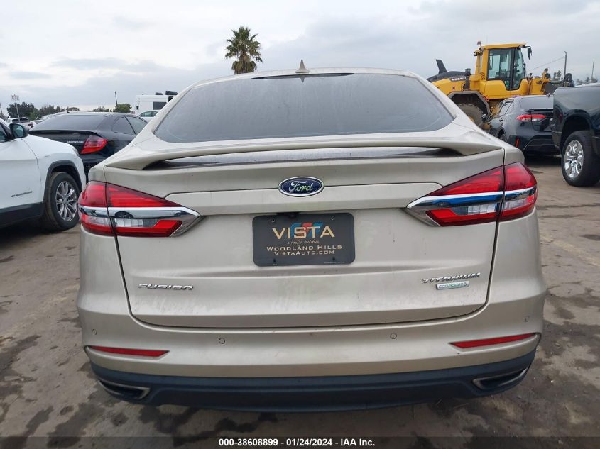 2019 FORD FUSION TITANIUM - 3FA6P0K96KR174763