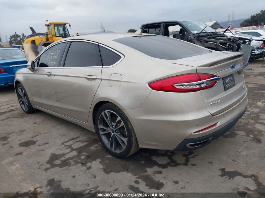 2019 FORD FUSION TITANIUM - 3FA6P0K96KR174763