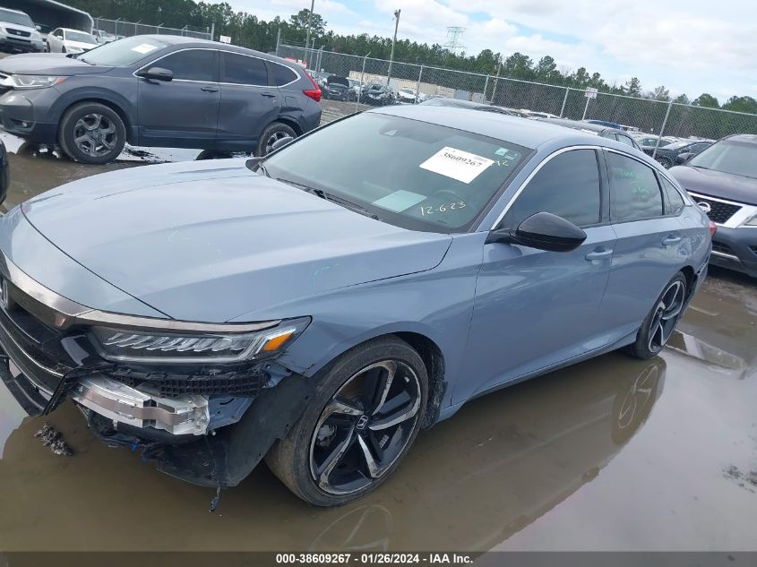 2022 HONDA ACCORD SPORT - 1HGCV1F36NA043492